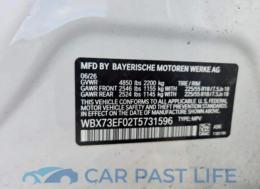 WBX73EF02T5731596# 12