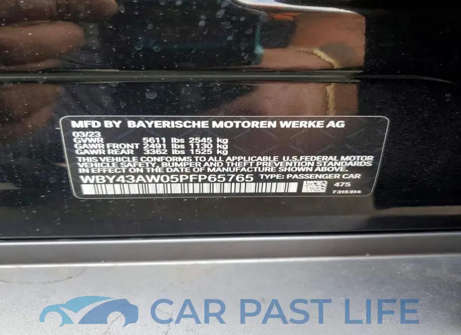 WBY43AW05PFP65765# 13