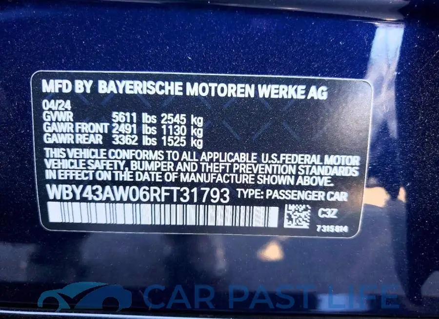 WBY43AW06RFT31793# 13
