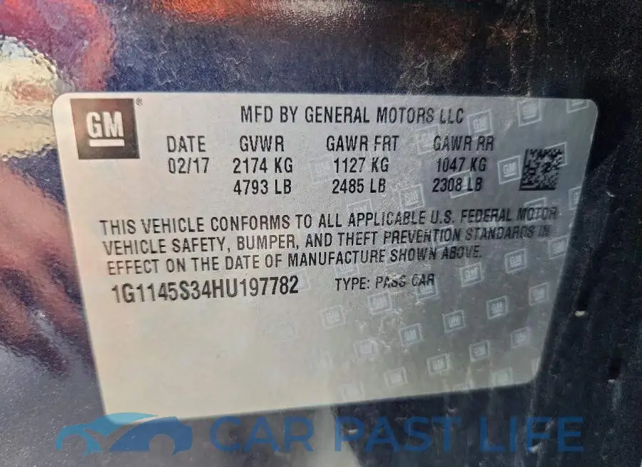 1G1145S34HU197782# 12