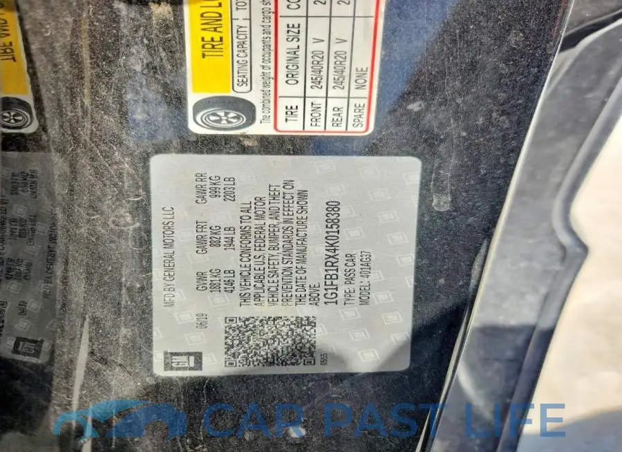 1G1FB1RX4K0158380# 12