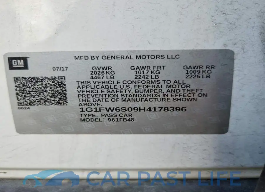 1G1FW6S09H4178396# 12