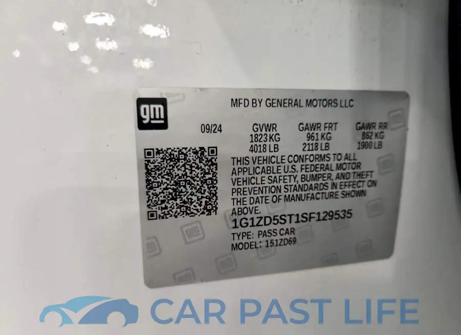 1G1ZD5ST1SF129535# 13