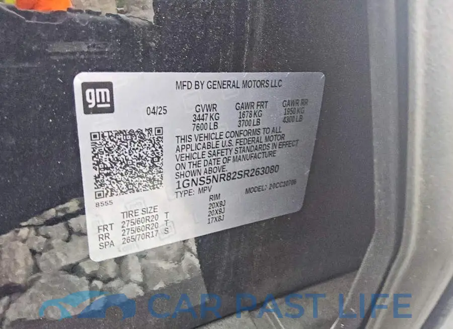 1GNS5NR82SR263080# 13