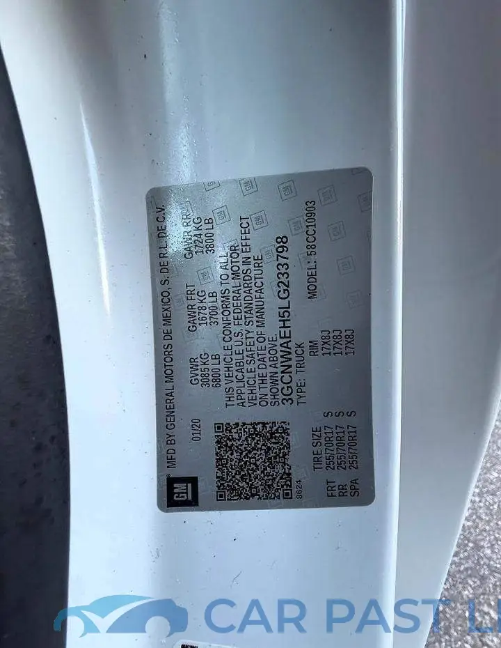 3GCNWAEH5LG233798# 10