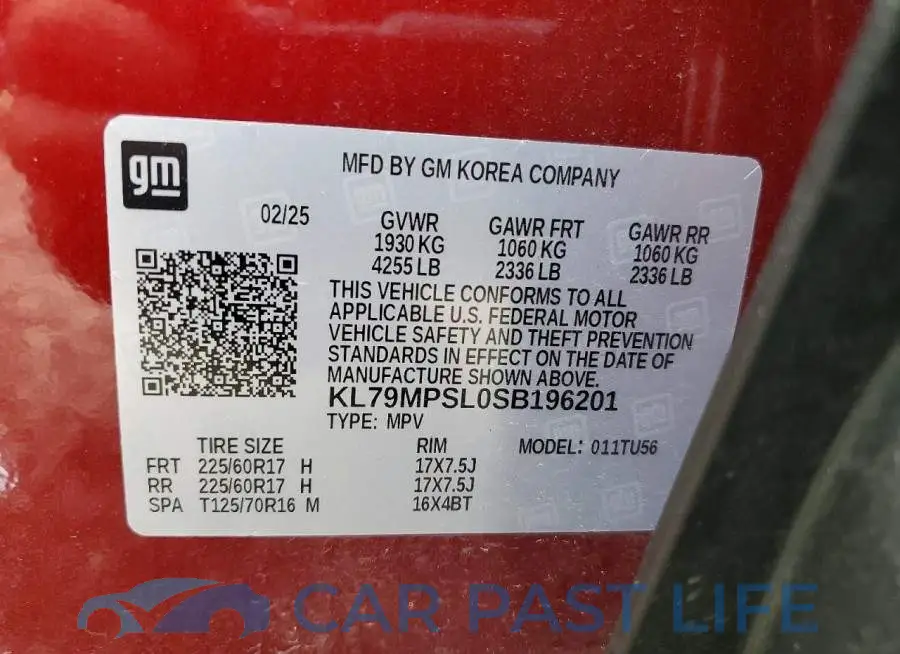 KL79MPSL0SB196201# 13