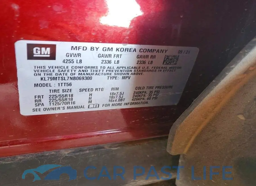 KL79MTSL7NB069300# 14