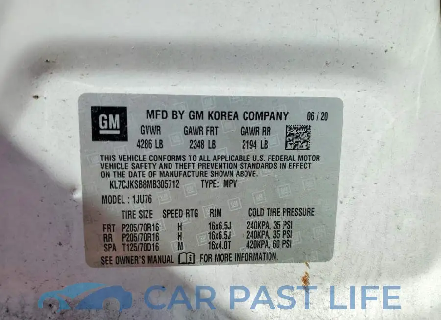 KL7CJKSB8MB305712# 13