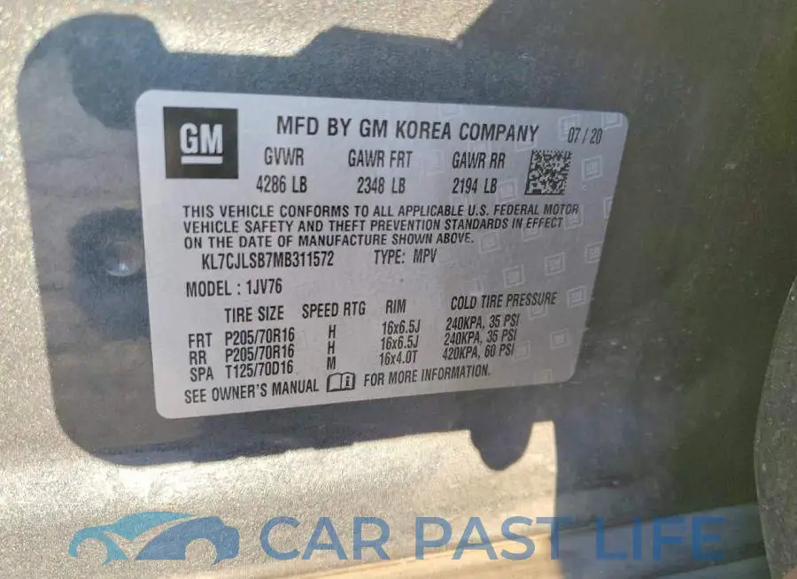 KL7CJLSB7MB311572# 13