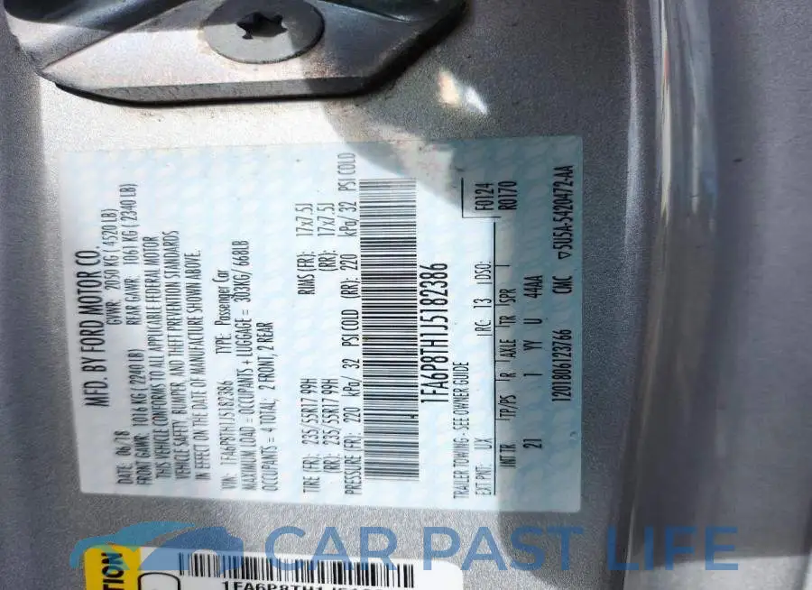 1FA6P8TH1J5182386# 12