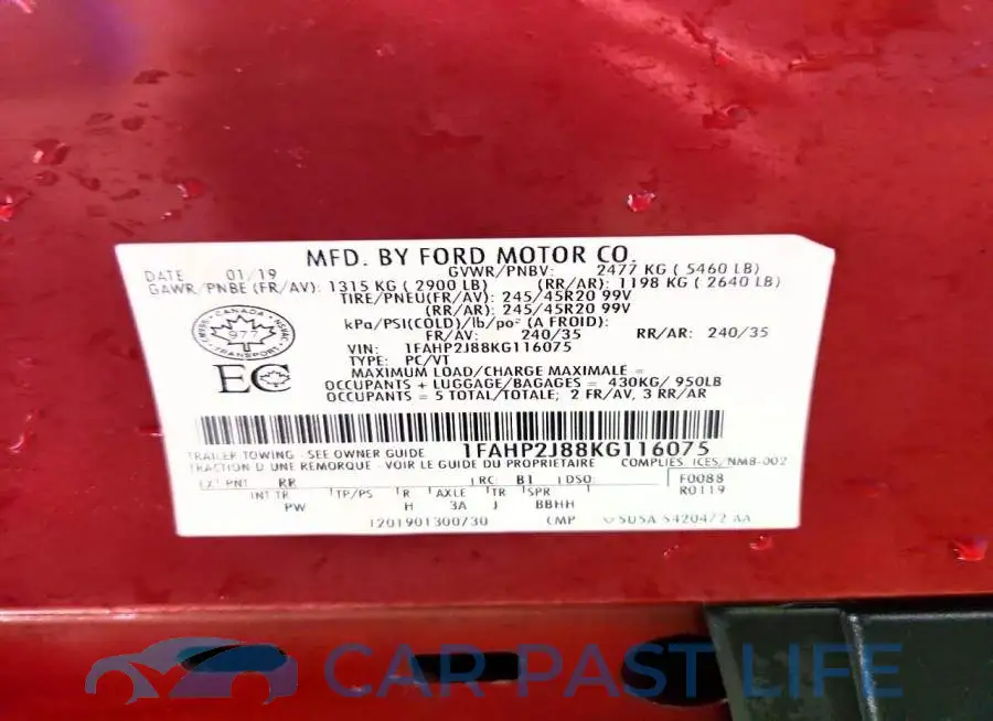1FAHP2J88KG116075# 13
