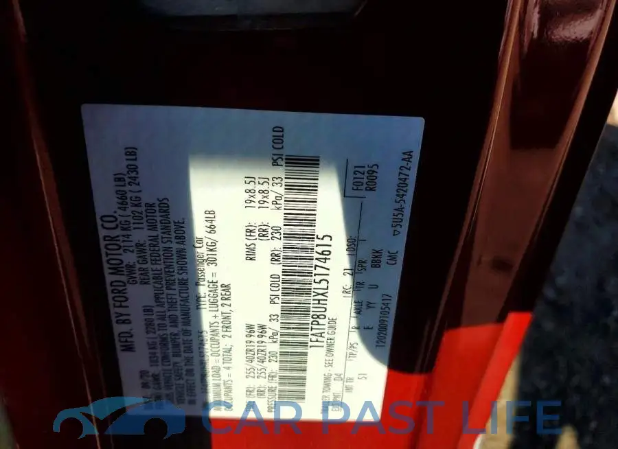 1FATP8UHXL5174615# 13