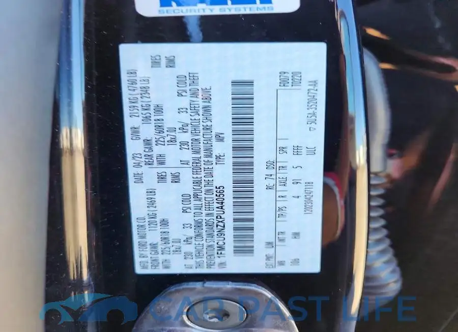 1FMCU9NZXPUA40565# 13