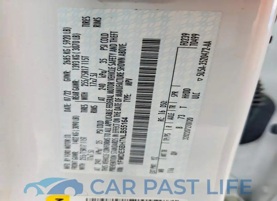 1FMDE5BH7NLB55164# 14