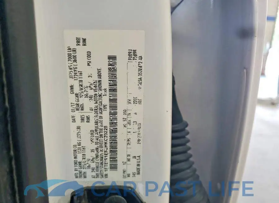 1FTEW1EF2HKC70225# 12