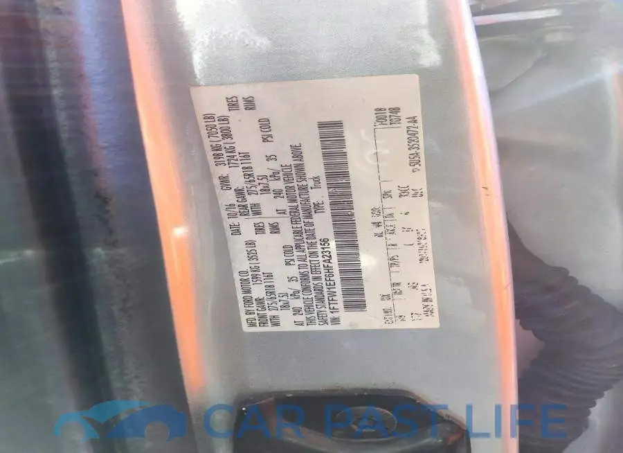 1FTFW1EF6HFA23156# 13