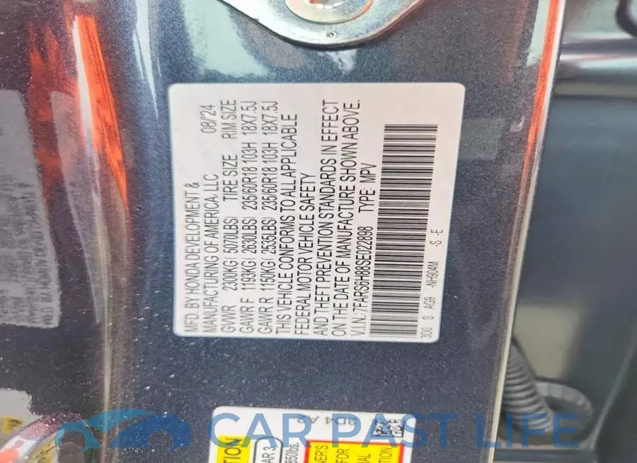 7FARS6H88SE022898# 13