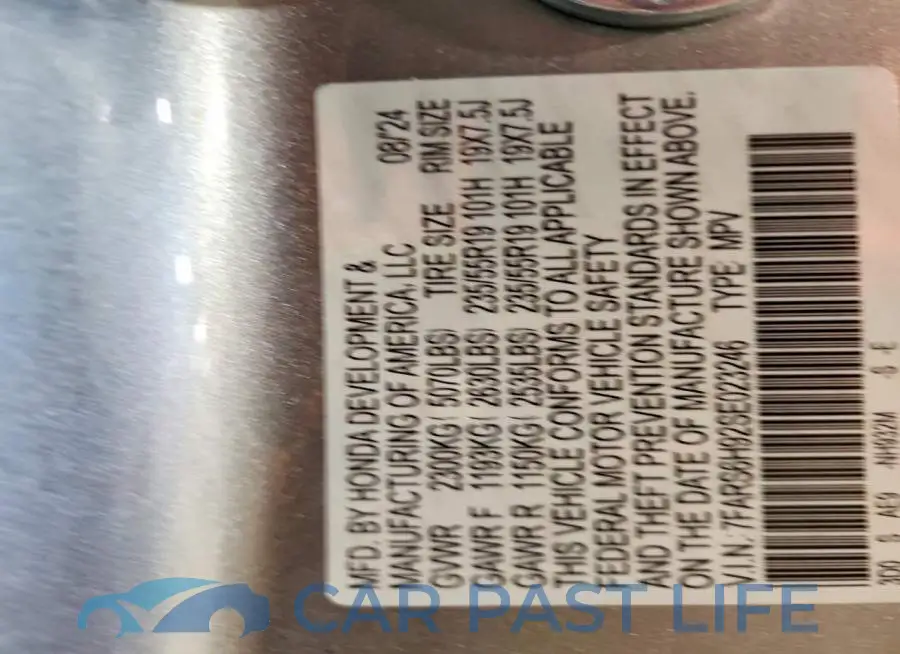 7FARS6H92SE023246# 13