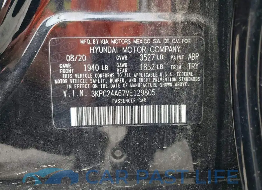 3KPC24A67ME129805# 12
