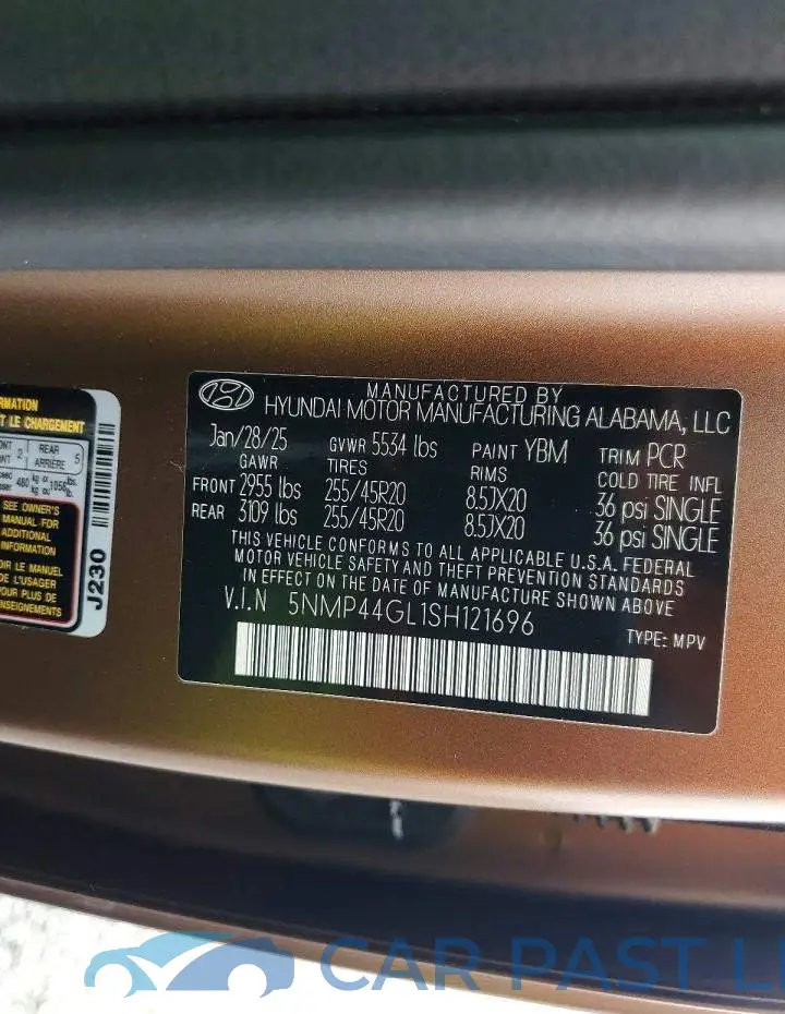 5NMP44GL1SH121696# 13