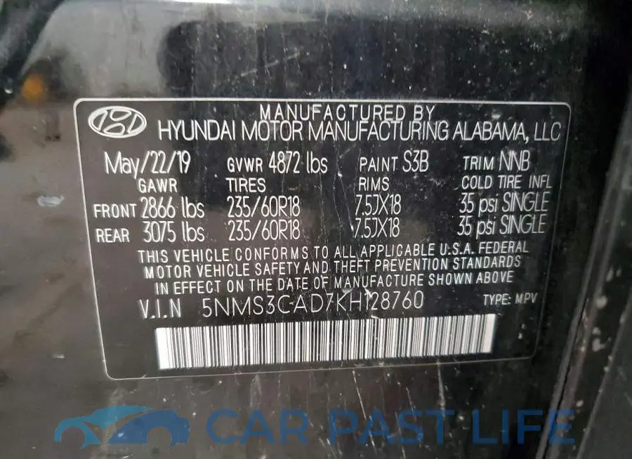 5NMS3CAD7KH128760# 13