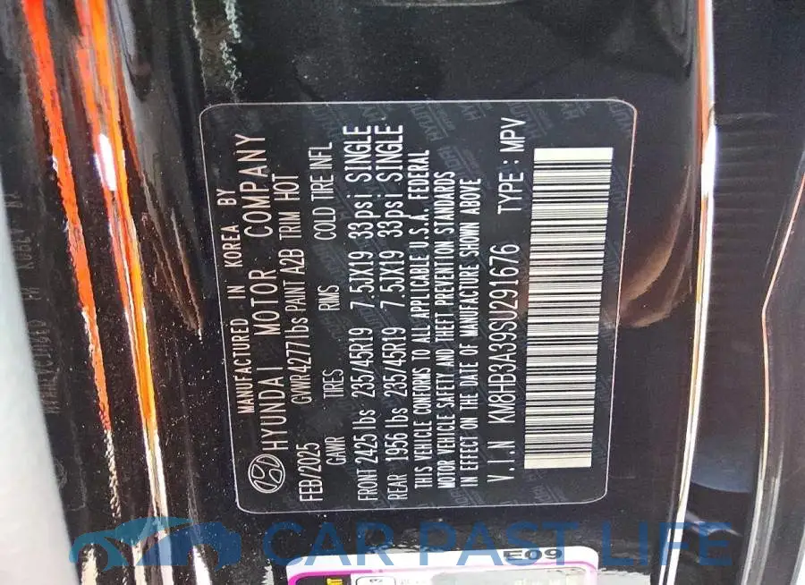KM8HB3A39SU291676# 13