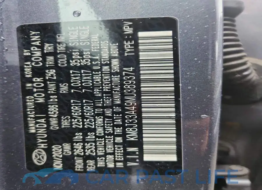 KM8J33A49MU389374# 13