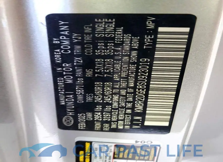KM8R2DGE8SU923019# 13