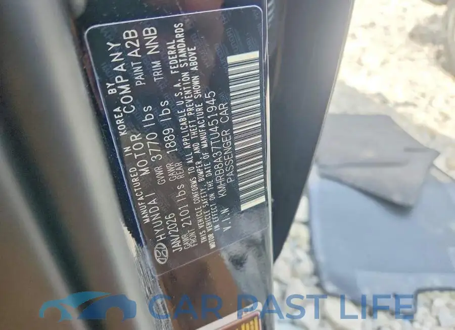 KMHRB8A37TU451945# 12