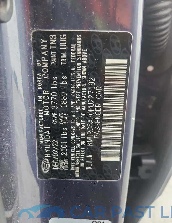 KMHRC8A30PU227192# 13