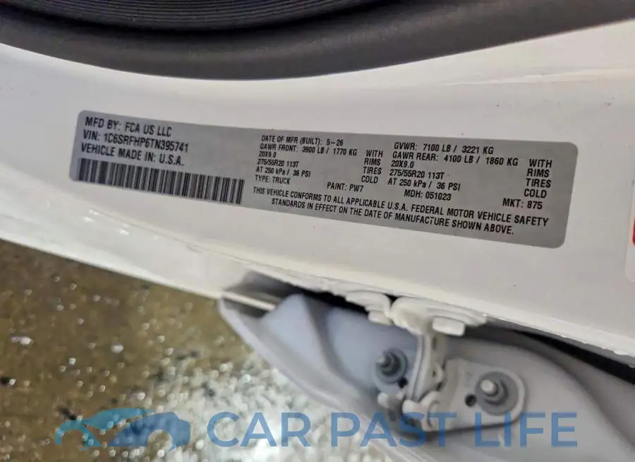 1C6SRFHP6TN395741# 12