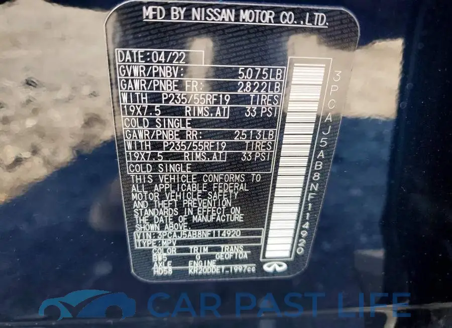 3PCAJ5AB8NF114920# 14