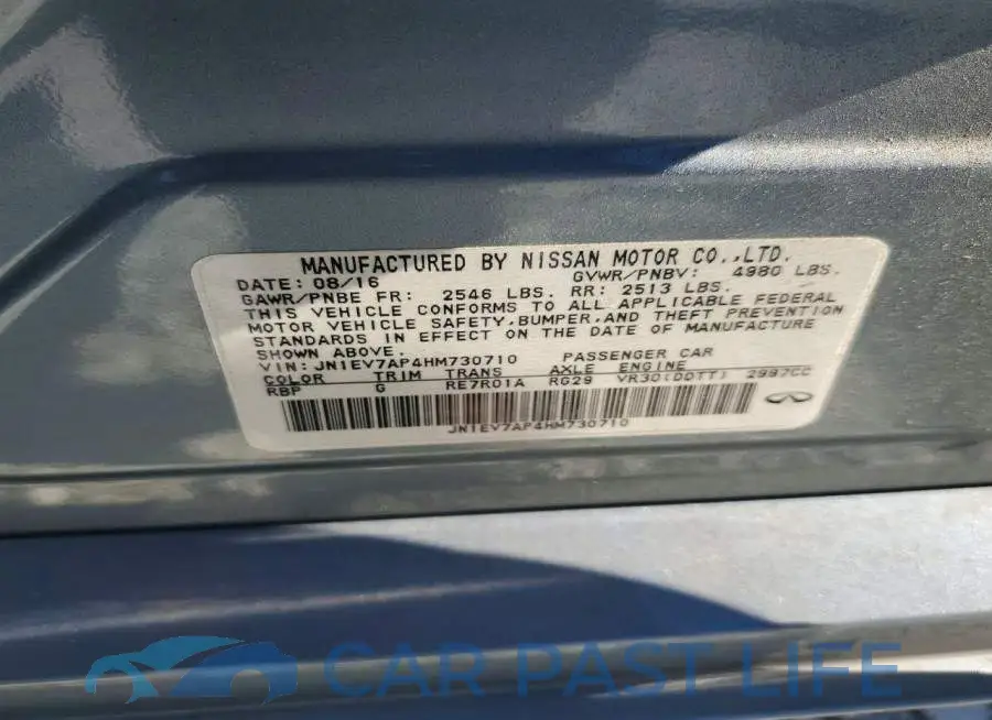 JN1EV7AP4HM730710# 12