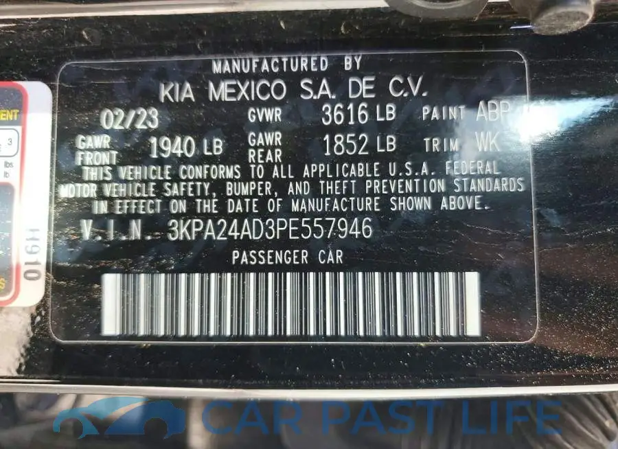 3KPA24AD3PE557946# 12