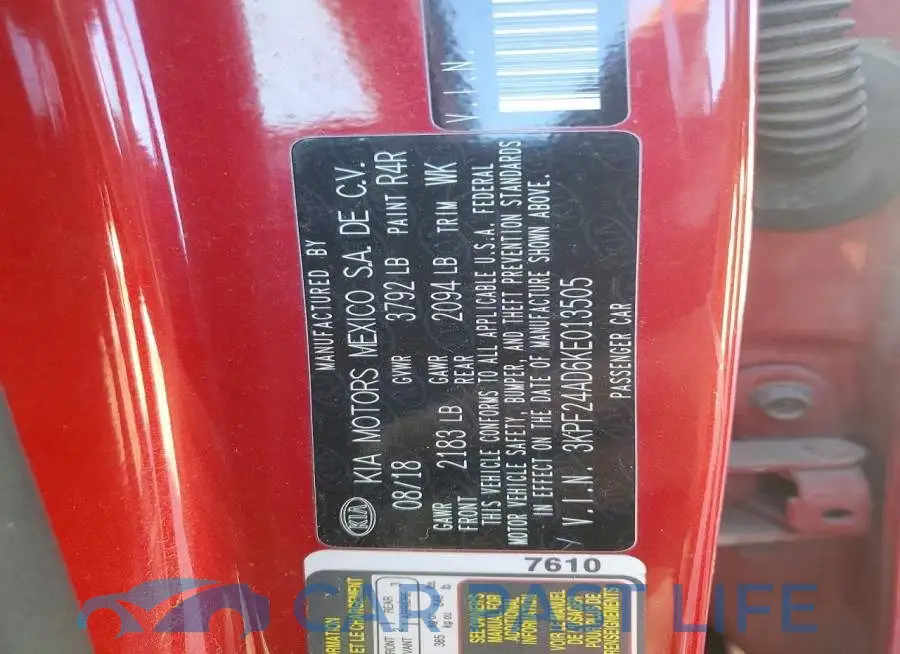 3KPF24AD6KE013505# 12