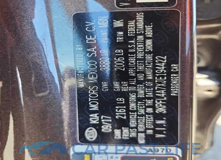 3KPFL4A7XJE194422# 13