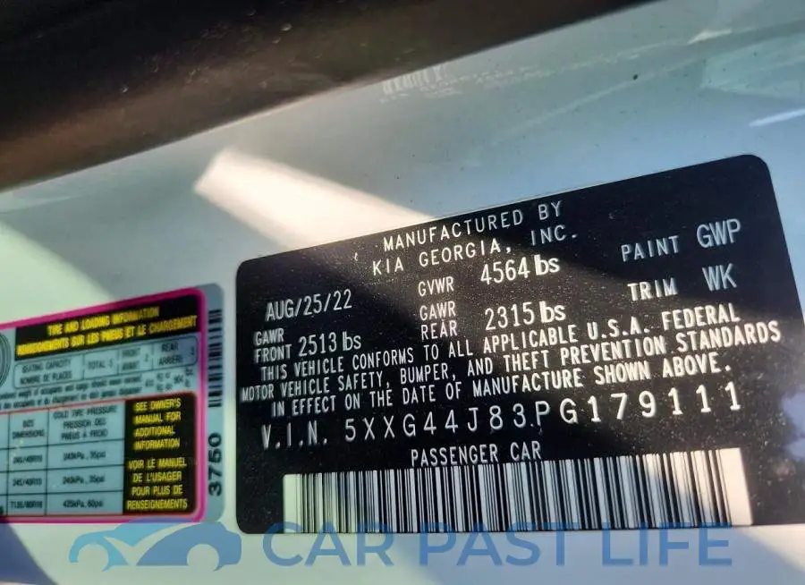 5XXG44J83PG179111# 13