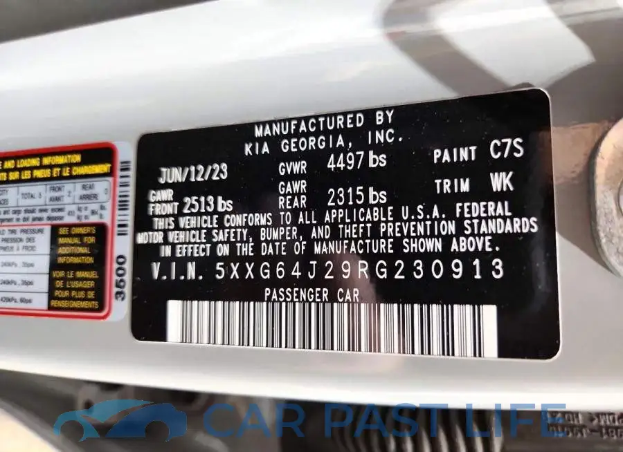 5XXG64J29RG230913# 13