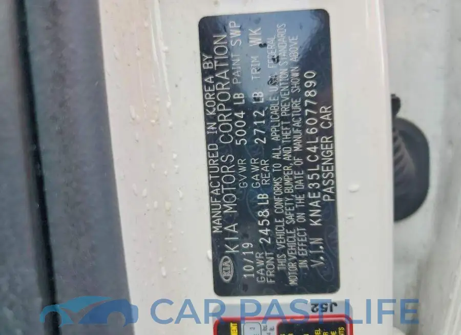 KNAE35LC4L6077890# 12
