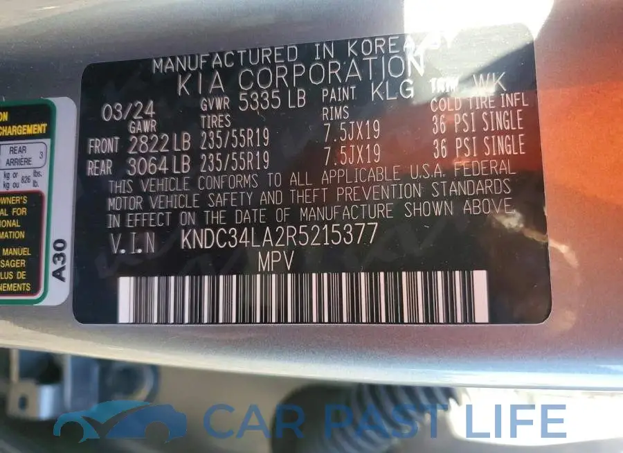 KNDC34LA2R5215377# 13