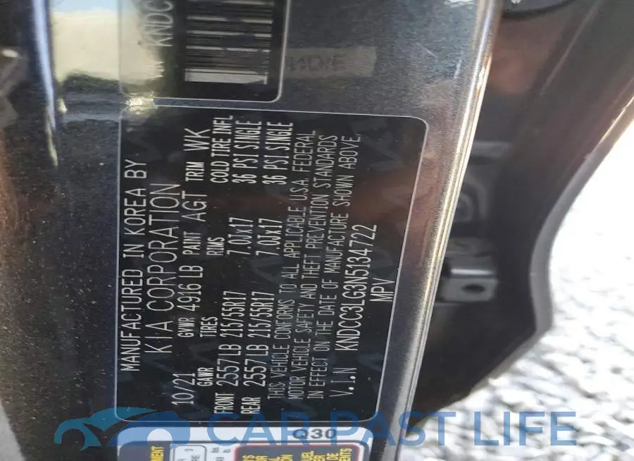 KNDCC3LG3N5134722# 13