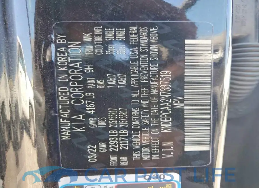 KNDEPCAA2N7337519# 13