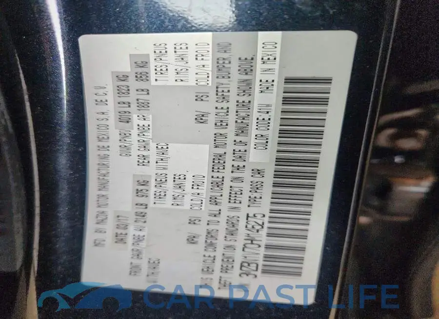 3MZBN1V70HM145275# 12