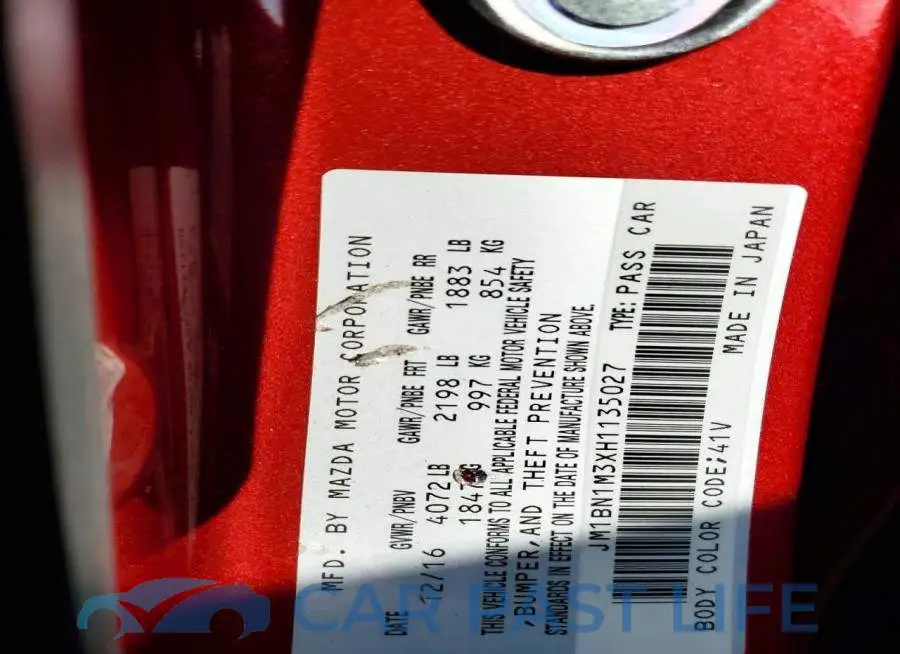 JM1BN1M3XH1135027# 12