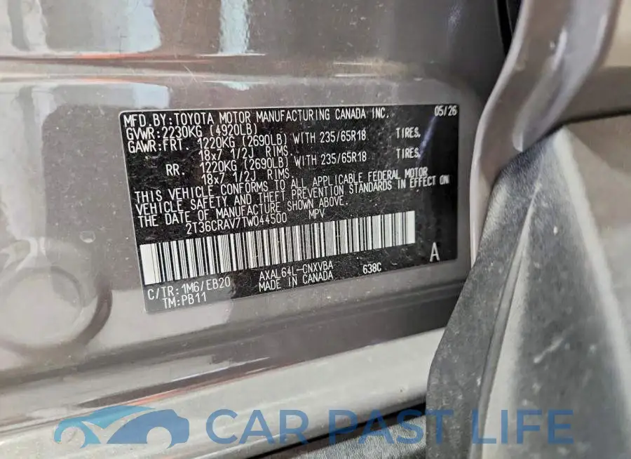 2T36CRAV7TW044500# 12