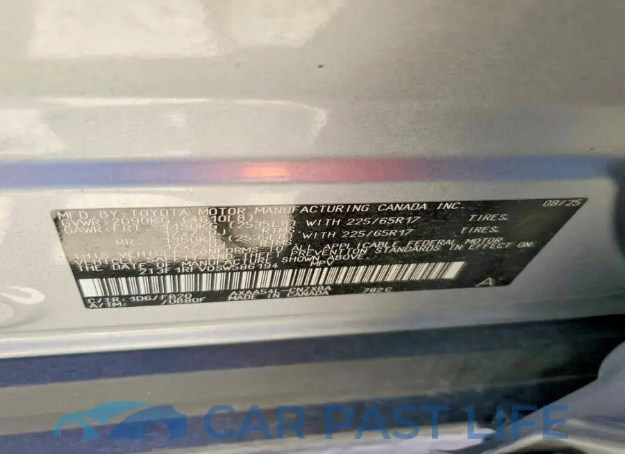 2T3F1RFV0SW586194# 13