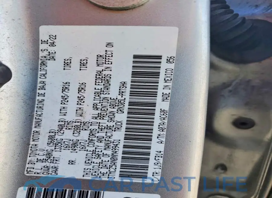 3TMCZ5AN0NM499431# 13