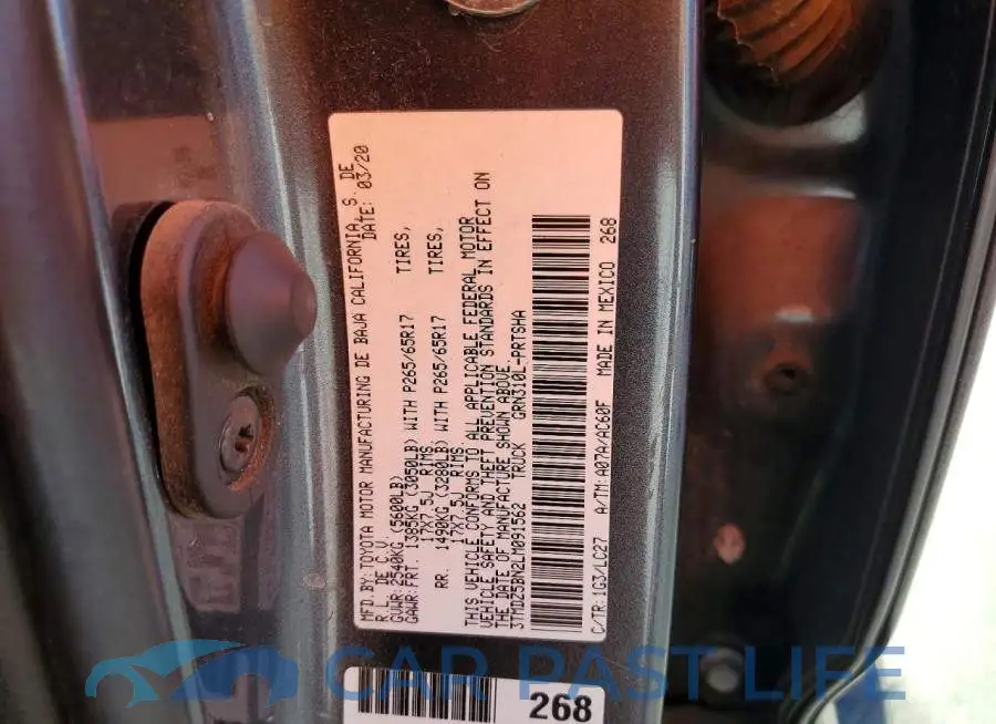 3TMDZ5BN2LM091562# 12
