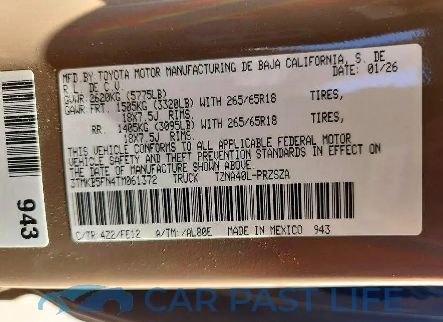 3TMKB5FN4TM061372# 13