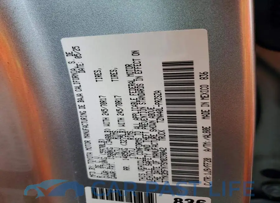 3TMKB5FN7SM039042# 12